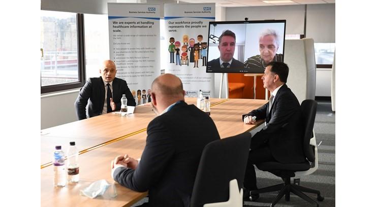 Health and Social Care Secretary Sajid Javid visits NHS Business Services Authority