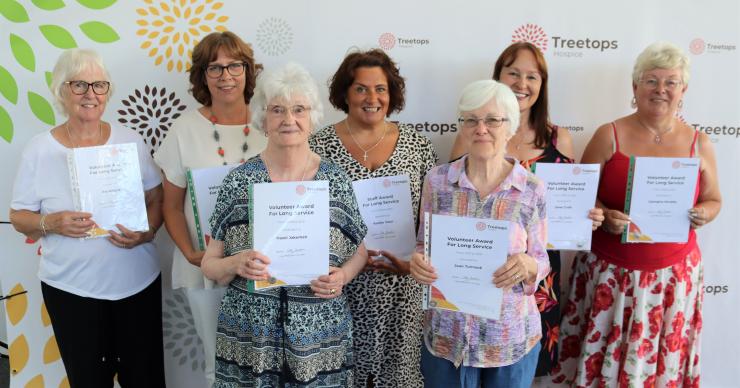 Some of the recent Treetops Long Service Award recipients