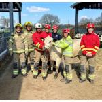 Red Watch from Derbyshire Fire and Rescue Service training at Broomfield Hall