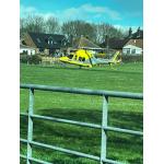 The County Air Ambulance pictured at the scene (Credit: Erewash Sound)