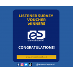 We're pleased to announce the lucky winners of shopping vouchers for those completing our listener survey!