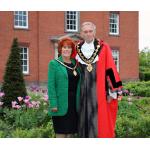 PHOTO: The new Mayor of Erewash Councillor John Sewell, with his wife and Mayoress Rose.