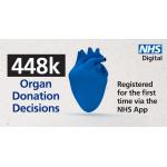 448k organ donation decisions registered for the first time via the NHS App