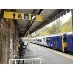 A North Derbyshire Railway Station with 'dementia-friendly' signage