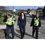 PCC Angelique Foster (centre) on walkabout with Safer Neighbourhood Team members