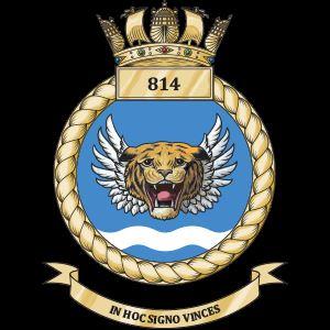 The crest of the 814 Squadron