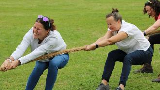 A tug-of-war event in a previous year of the Derby Business Games