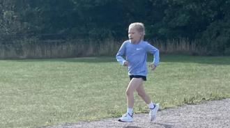 7-year old Esme clocks up the miles for charity