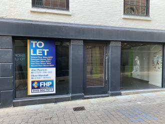 The empty shop in Nottingham, awaiting stock, customers and branding