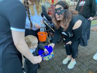 The Deputy Mayor dons her own Halloween clobber to meet local children