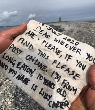 Message in a bottle from a Long Eatonian to Norway