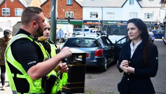PCC Foster on the streets with local police