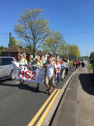 Stop HS2 protest in the East Midlands 