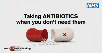 Taking antibiotics when you don't need them