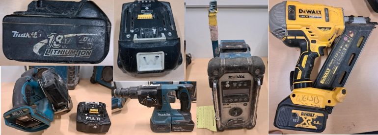 Recovered, previously stolen tools - are any of these your property? (Credit: Derbyshire Police)