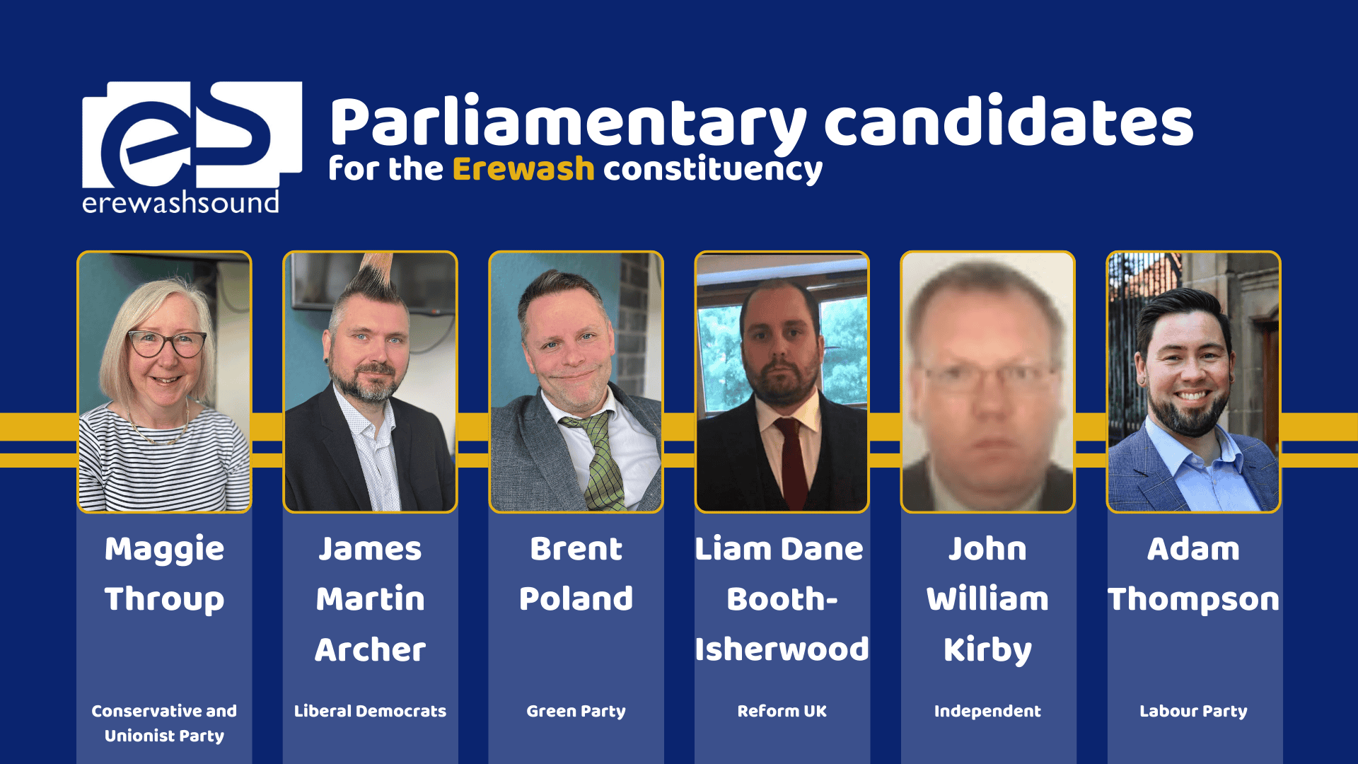 Erewash Election 2024 candidates