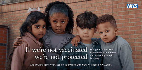 One of the vaccination campaign messages (credit: onclusivenews)