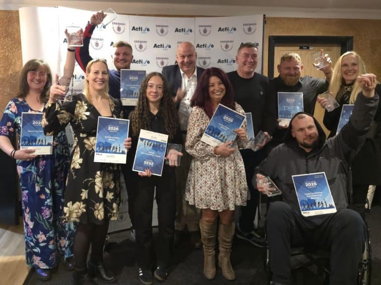 Active Lives winners celebrate (Credit: EBC)