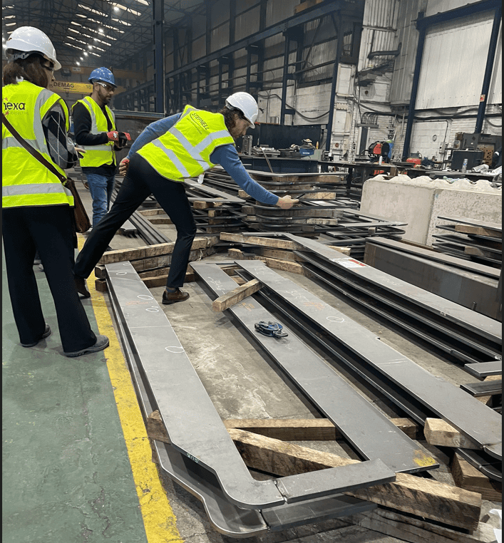Britannia Bridge fabrication work (Credit: EBC)