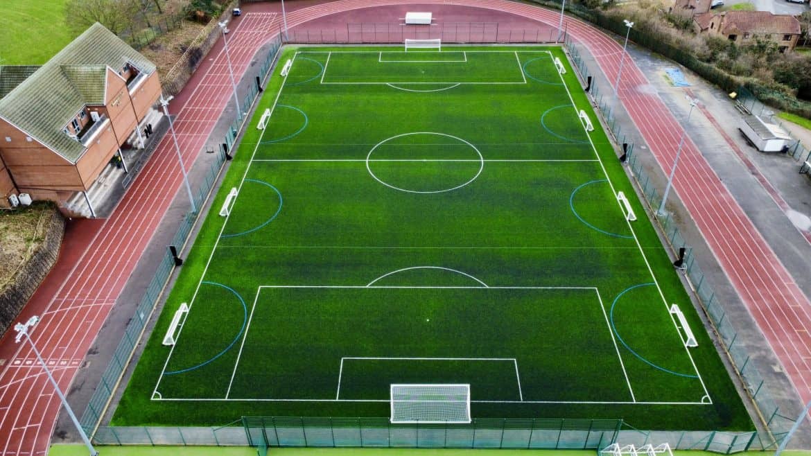 The new pitch at The Rutland Sports Park in Ilkeston (Credit: EBC)